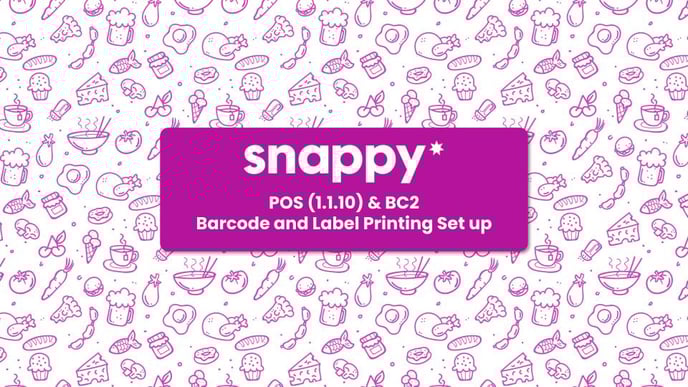 Barcode and Print Label Setup